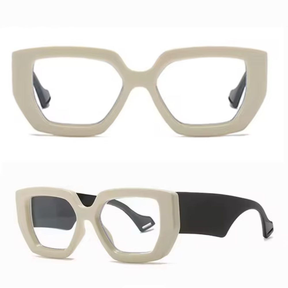 Chic Cream and Black Women's Sunglasses